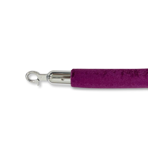 Vic Crowd Control VIP Crowd Control 72 in. Velour Mirror Closable Hooks, Purple 1639 - main